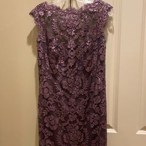 Tadashi Shoji Lace Overlay Cocktail Dress